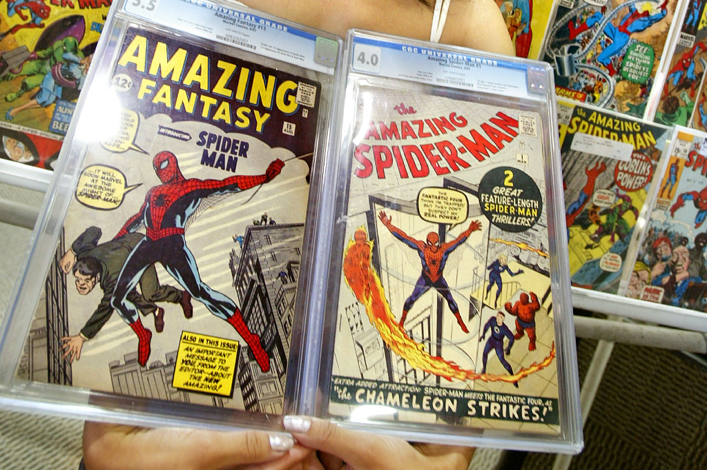 Spider Man, x-men, Auktion, serietidning